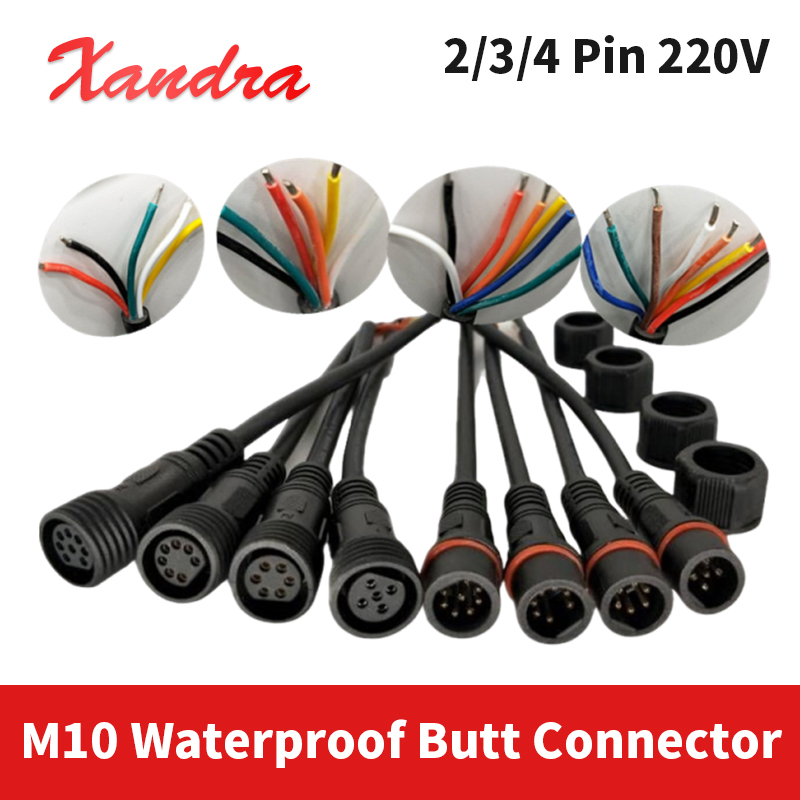 Outdoor Power Strip Weatherproof - M10 Waterdichte Connector 2-pins 3-pins 4-pins