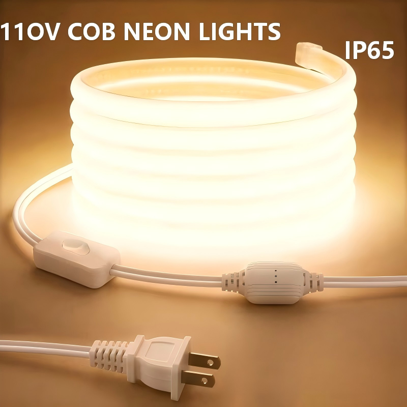 Outdoor Power Strip Weatherproof - Helder Cob Led Striplicht met Amerikaanse