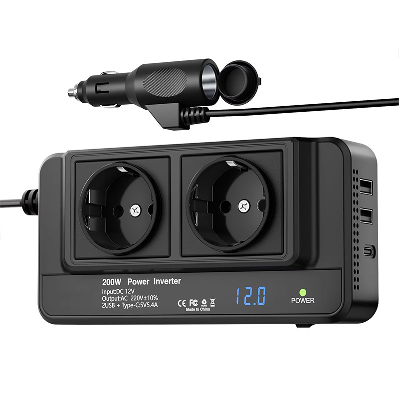 200W Auto-omvormer Autostekker - Outdoor Power Adapter Usb C recensie en prijs