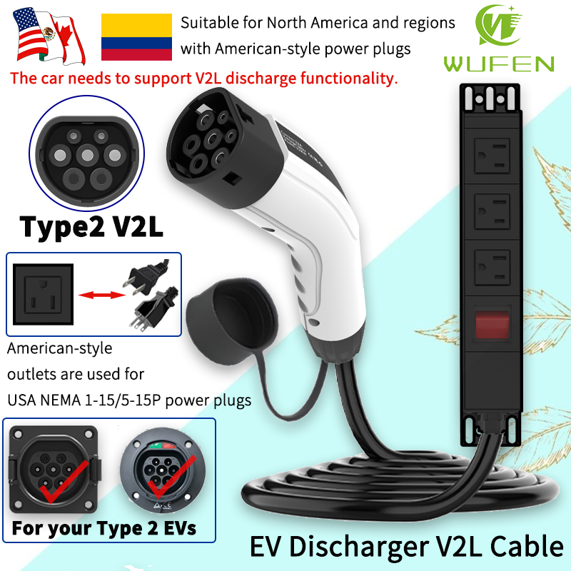 WUFEN Draagbare Type 2 V2L Kab - Ac Outdoor Power recensie en prijs